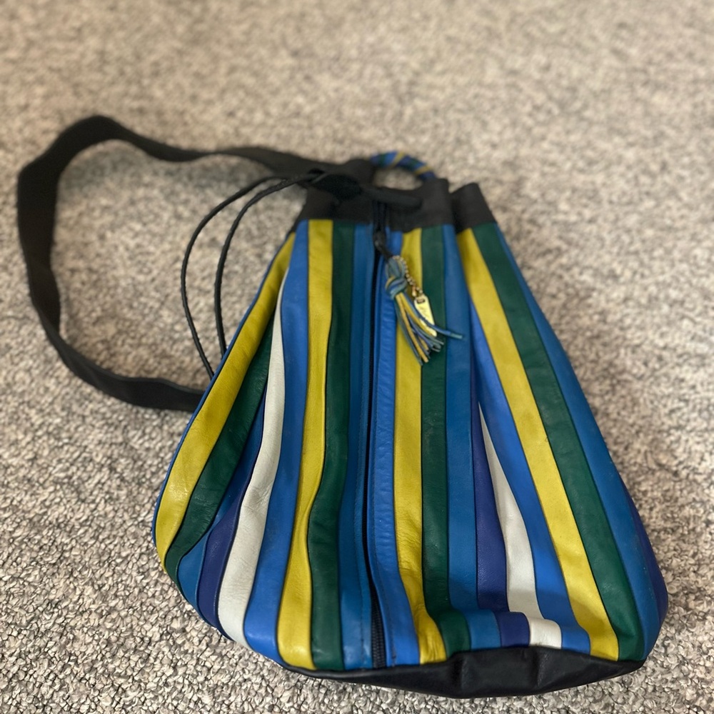 Lord & Taylor Multicolor Striped Bag